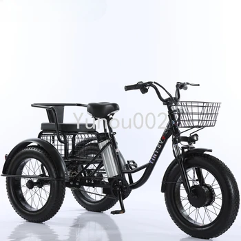 20 collu tauku riepu pedāli palīdz elektriskais tricikls, bieza riepa, sniega litija-jonu tricikliem, akumulators, velosipēds