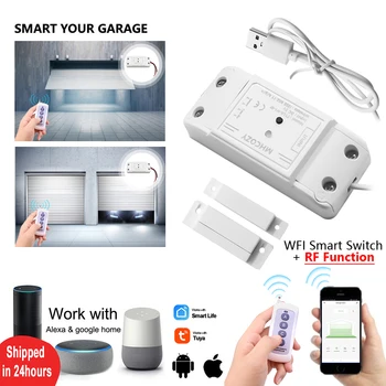 Tuya Wifi Smart Switch Module App Tālvadības DIY Gaismas Slēdzis Strādā ar Alexa, Google Home