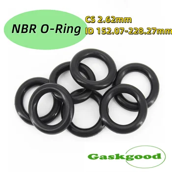 1/2gab Black O Ring Blīvi CS 2.62 mm ID152.07-228.27 mm NBR Automobiļu Nitrila Gumijas Kārtu O Tipa Korozijas, Eļļas Izturīgs Zīmogs