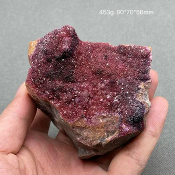 100% dabisks, sarkans kobalta kalcīts Dziedināšanas kristāla neapstrādāta akmens, akmens mājas apdare gabalu