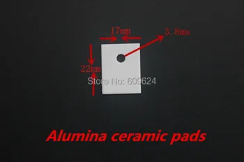 (100pcs/lot) 17x22x1mm alumīnija Oksīda keramikas spilventiņi termiskā izolācija strāvu vadoša lapas augstas temperatūras izturīgs HeatSink