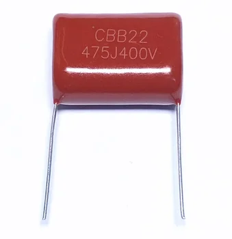 10pcs CBB22 plēves kondensators 400V475J 4.7 uF P=25MM