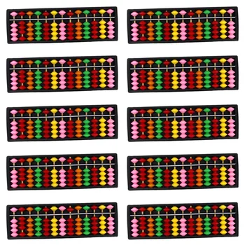 10X Portatīvo Plastmasas Abacus Aritmētisko Abacus, Aprēķināšanas Rīks