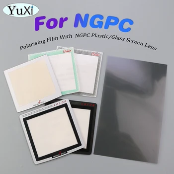 1gb Par NGPC Plastmasas/Stikla Ekrānu, Objektīva & Polarizētās Polarizatoru Filtrs Filmas Lapa NeoGeo Pocket Backlit Ekrāna Mainīt Komplekts