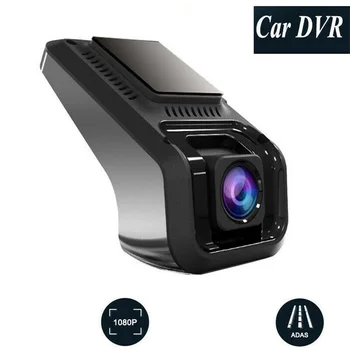 1x Universālo USB Automašīnas DVR Kamera, 1080P ADAS videokameru Augstas Izšķirtspējas Nakts Redzamības Dash Cam Atbalsta TF 8G-32G MOV 30 kadri / s
