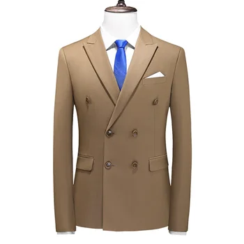 2023 Jauna Rudens Vīriešu Uzvalku Gadījuma Vienotu Apģērbu Slim Fit Uzvalks korejas Modes Mētelis Vienu Apģērbu Plus Lieluma Dubultā krūtīm