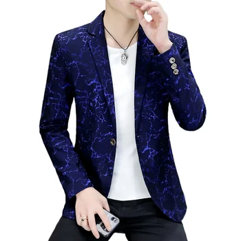 2023 Jaunu korejiešu versija slim-fit mazo uzvalks modelis vienotā uzvalks jaka vīriešu dzimuma naktskluba dziedātāja kostīms