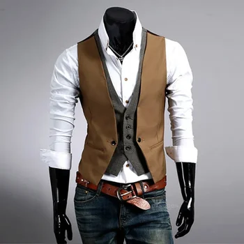2023 Modes Rudenī Vīriešu Uzvalks, Veste New England Stila Atpūtas Veste Vīriešu Ikdienas Biznesa Piedurknēm Mētelis, Kungs Uzvalkā Topi