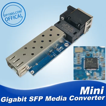 2gab SFP Mini Media Converter 1000Mbps Gigabit SFP Fiber Optisko Valde