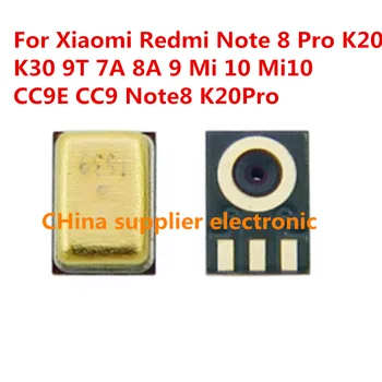 30-200pcs Iekšējā MIKROFONA Uztvērējs Runātājs Xiaomi Redmi Piezīme 8 Pro K20 K30 9T 7.A 8.A 9 Mi 10 Mi10 CC9E CC9 Note8 K20Pro Mikrofons