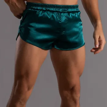 4XL Vīriešu bokseršortus Miega Gruntis Ledus Zīda Plānas Zems Viduklis Milzīgais Apakšveļa Bezšuvju Apakšbikses Riepas Boxershorts Sleepwear