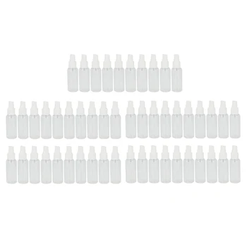 50 Gabalu Spray 50Ml Plastmasas Pudeles Tukšas Uzpildāmas Pulverizatoru Pārredzama Ceļa Pudele