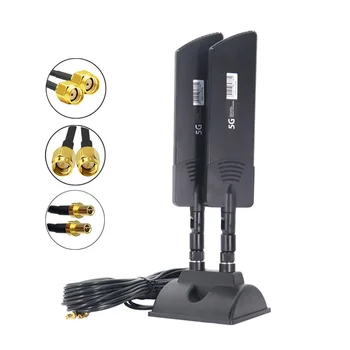 5G WIFI Router Antenas, lai HUAWEI ZTE CPE Pro Bezvadu Tīkla Karti Augstu Signāla Jutību 42dbi SMA Male TS9 Savienotājs