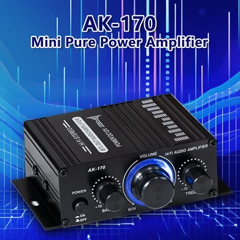 AK-170 20+20W Mini Digitālie Skaņas Pastiprinātāji HiFi Stereo Audio Jaudas Pastiprinātāju 2.0 Kanāli Bluetooth Pastiprinātāja Modulis DC12V-14V