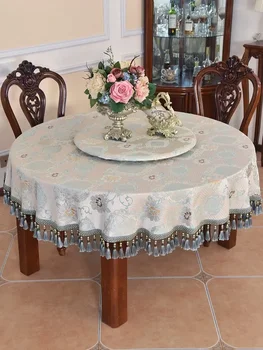 Apaļā galda paklājiņš, Eiropas stila augstas klases luksusa galdauts