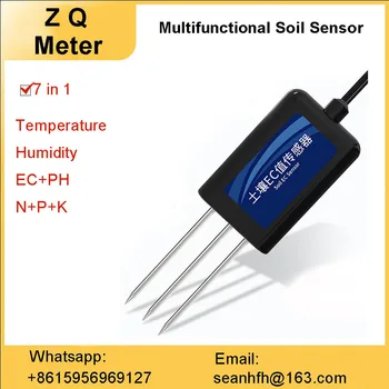 Augsnes visaptverošu sensora temperatūras mērījuma mitrums NPK elektrovadītspēja ph mitruma mēslojuma barības vielu instruments