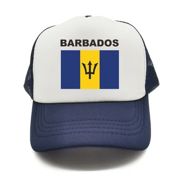 Barbadosa Trucker Cap Vīriešiem Barbadosa Karoga Cepure Beisbola Cepure Unisex Āra Acs Neto Vāciņi