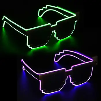 Bezvadu Mosaic LED Brilles Halloween, Ziemassvētku, Dzimšanas dienas Neona Puse Naktsklubiem, Nemirgo Brilles