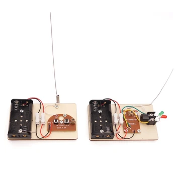 Bezvadu Telegrāfa Uztvērējs Raidītāja Modulis DIY Rotaļlietas Modeļa Elektrisko Shēmu Zinātnisko Eksperimentu Materiālu Komplekts