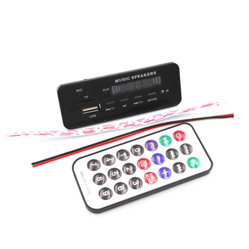Bluetooth 5.0 MP3 WMA Decoder Valdes Audio Modulis DC 12V USB TF FM Radio, AUX, MP3 Atskaņotājs, Handfree Auto Atbalstu Ierakstu