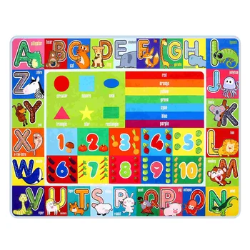 Bērnu Grīdas Paklājs Burtus Alfabēta Puzzle Spēlēt Exercise Mat Numuri Alfabēta Grafikas Grīdas Puzzle Krāsains Sākumā Izglītības