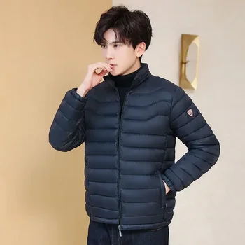Cilvēks Polsterēts Mētelis Viegls Lodeszivs Parkas Modes 2023 Polsterējums korejas Luksusa Apģērbu uz Leju Jakas Vīriešu Ziemas Veicināšana Pārdošanas