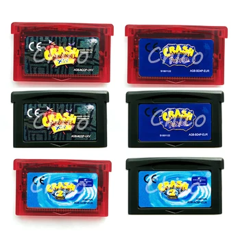 Crash Bandicoot 2 N-Tranced XS Kodolsintēzes Video Spēli Kasetnes Atmiņas Kartes 32 Bitu Video Spēļu Konsoles Aksesuāri ES