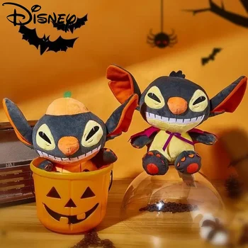 Disney Jaunu Valdziņu Halloween Plīša Lelle Lilo Un Stitch Plīša Bērnu Dzimšanas dienas Dāvanu Dūriens Ventilators Kolekcionējamu Rotaļlietu Vairumtirdzniecība