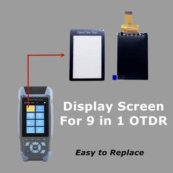 Ftth Optisko Šķiedru Ekrānu LCD Paneļa Nomaiņa Rezerves 9 1 OTDR Optiskās Šķiedras Instrumentu Remonts Rezerves Ekrānu