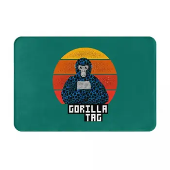 Gorilla Frāzi Pfp Maker Gorilla Tag Zils Lava Vintage Paklāju Doormat BathMat Mat