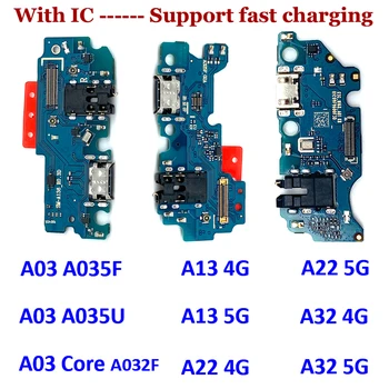 JAUNS USB Ports Uzlādes Spraudnis-Ligzda Valdes Flex Kabeļa Savienotājs Daļas Samsung A33 A035F A035U A01 A03 Core A13 A22 A32 4G 5G