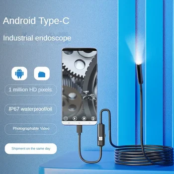 Jaunā Tipa-C Tiešo Savienota Kamera HD 1 Miljonu Industriālo Endoskopu Android Mobilā Telefona Ūdensizturīgs Endoskopu