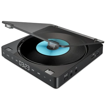 Kompakts Sporta Pārnēsājams CD Atskaņotājs, Pieskarieties Pogai Rechargable Disku Atskaņotāju Reproductor CD Dubultā Austiņas CD Walkman
