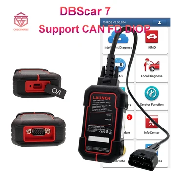 Launch X431 DBScar VII Atbalsta CANFD VAR FD DOIP Protokolu Oriģinālu DBSCAR 7 Bluetooth Pieslēgvietas Kodu Skeneris X-DIAG/XPR05