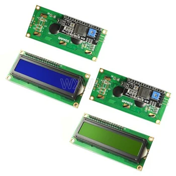 LCD1602 1602 LCD Modulis Zils / Dzeltens-Zaļš Ekrāns 16x2 Raksturs LCD Displejs PCF8574T PCF8574 IIC I2C Interfeiss 5V par Arduino