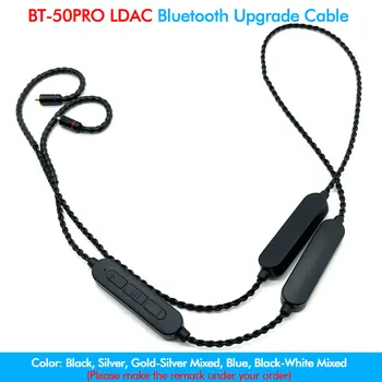 LDAC Bezvadu Bluetooth Kabeļu QCC5125 MMCX 2Pin QDC SE846 A2DC IE80 IE300/900 N5005 Austiņu Kabeļa Adapteris aptX Adaptīvā HD AAC