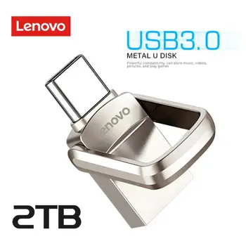Lenovo 2TB Īkšķi, Usb Zibatmiņas Diskus 128GB 1TB Portable Pildspalvu Diska 256 GB Stabils Pārraides Usb Memory Stick Datoru PSvita