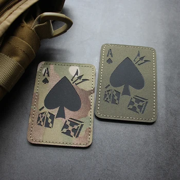 Lāzera Cirsts INFRASARKANO staru Atstarojošs Plāksteri Pokera Lāpstas Kauliņu Taktiskā Militārā Žetons Par Apģērbu Mugursoma DIY dekoratīvās decal