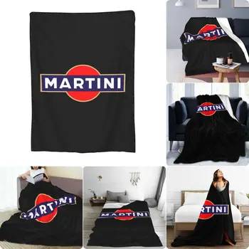 Martini Kokteilis Racing Logo Ultra-Mīksts Mikro Vilnas Segu Sabiezēt