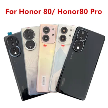 Mājokļu Huawei Honor 80 / Honor80 Pro Akumulatora Vāciņu Remonts Aizmugurējo Durvju Tālrunis Nomainīt Aizmugurējās Gadījumā + Objektīvs Logo Līmi