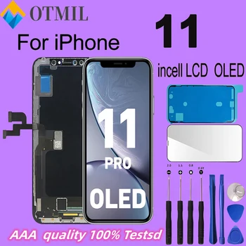 Origina Labākā Izvēle OLED iPhone 11-11 Promax LCD Ekrānu Ar 3D Touch Digitizer Asamblejas Nav Mirušo Pikseļu Nomaiņa