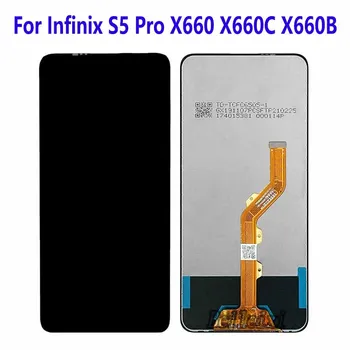 Par Infinix S5 Pro X660C X660 X660B LCD Displejs, Touch Screen Digitizer Montāžas Piederumu Nomaiņa