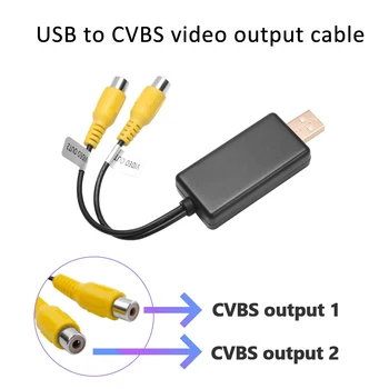 Par interfaccia USB uz auto cavo di uscita video esterno uz auto DVD RCA, HDMI