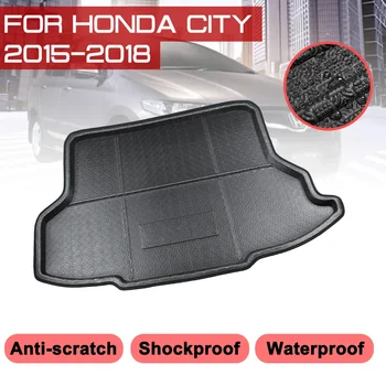 Priekš Honda CITY 2015 2016 2017 2018 Auto Paklājs Aizmugurējais Bagāžnieka Anti-dubļu Segumu Grīdas Paklājs