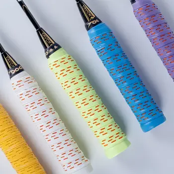 PU Badmintona Rakete Overgrips Izturīgs Multi-krāsu neslīdoša Rakešu Sweatband Augsta Elastība makšķeri Pār Rokturi