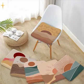 Saule Krāsošana Dekoratīvie Dīvāns Mat Ēdamistaba Galda Krēslu Spilveni Unisex Modes Anti-slip Krēslu Spilveni