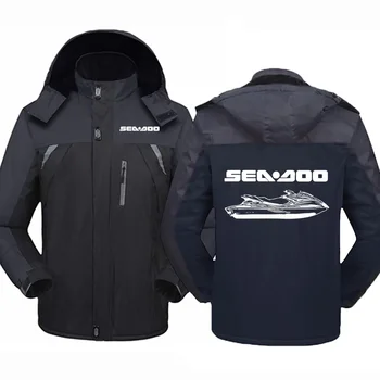 Sea Doo Seadoo Moto Vīriešu Jaunas Ziemas Drukāt Sabiezēt Vējjaka Mēteļi Ūdensizturīgs Siltā Āra Aukstuma Necaurlaidīgs Ērti, Žaketes, Topi
