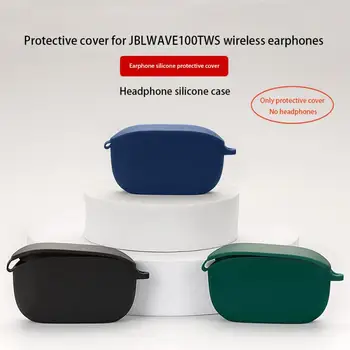 Silikona Gadījumā Vibe 100 TWS - Taisnība Bezvadu in-Ear Austiņas seguma Silikona ar Keychain par wave100 TWS