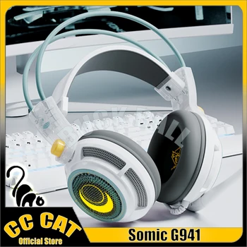 Somic G941 Datorspēļu Austiņas Austiņas Ar Vadu Spēļu Austiņu Zemo Kavēšanās Austiņu 7.1 Stereo Skaņu Ar Mikrofonu Austiņas Austiņas