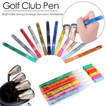 Spilgtas Krāsas Sauļošanās Golfa Accesoires Akrila Gleznotājs Tintes Pildspalvu Krāsa Mainās Pildspalvas Golfa Klubs Pildspalvu